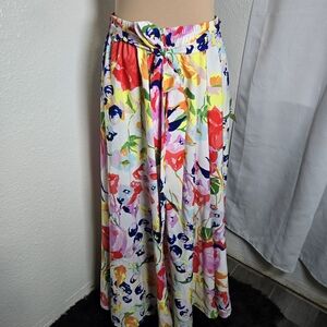 Colorful Floral Women's Maxi Skirt